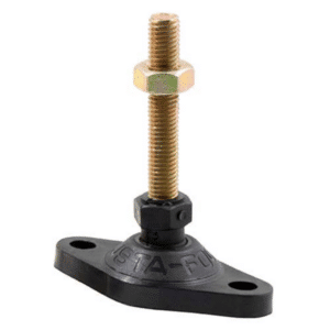 Bolt-down ball joint adjustable leveling screw-in feet