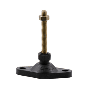 Bolt-down ball joint adjustable leveling screw-in feet