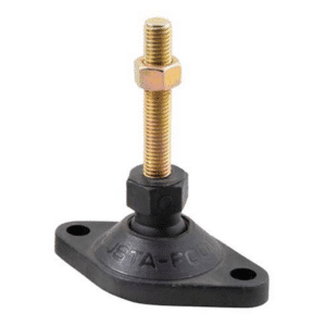 Bolt-down ball joint adjustable leveling screw-in feet