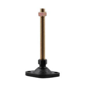 Bolt-down ball joint adjustable leveling screw-in feet