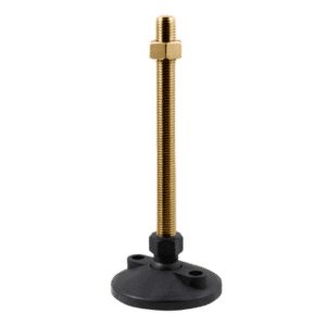 Bolt-down ball joint adjustable leveling screw-in feet