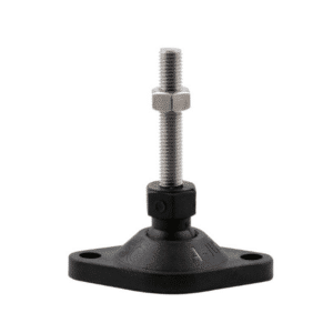 Bolt-down ball joint adjustable leveling screw-in feet