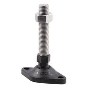 Bolt-down ball joint adjustable leveling screw-in feet