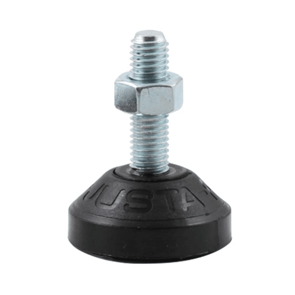Fixed adjustable leveling screw-in feet