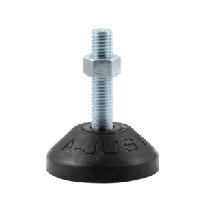 Fixed adjustable leveling screw-in feet