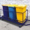 Modular bin trailer, suits 3 or 6 wheelie bins - Image 3