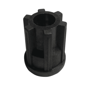Nylon tube end - 51mm OD Round, M12 nylon thread