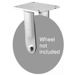 H Series zinc fork with North American (NA) fixed plate for a 200mm wheel, 239mm mount height.