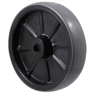 H Series 150mm x 40mm polyurethane (PU) on nylon wheel, 450 kg load rating, plain bearing.