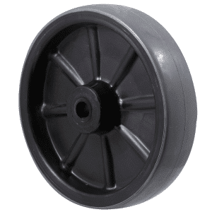H Series, 200mm x 48mm polyurethane (PU) on nylon wheel, 500 kg capacity, plain bearing.