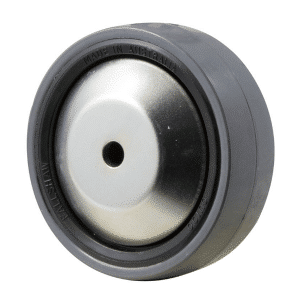 J Series, polyurethane (PU) 10 0mm x 32mm wheel, thread guard, plain bearing, 300 kg.
