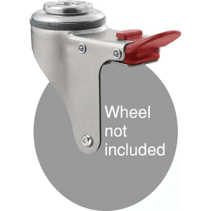 K Series fork, bolt hole, 100mm wheel, total brake, Chicago screw, grey seal & red pedal.