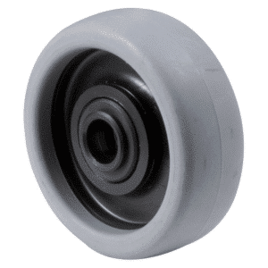 K Series, 65mm x 23mm TPE rubber wheel, plain bearing, 30x8mm hub x bore