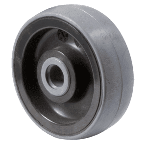 K Series, 75mm x 28mm x 23mm polyurethane (PU) wheel, plain bearing, hub x bore: 30 x 8mm, 100 kg load rating