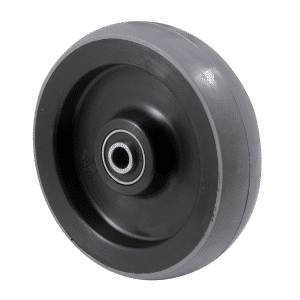 K Series castor, 100mm x 23mm polyurethane (PU) wheel, precision bearing, hub x bore: 30 x 8mm, 100 kg load rating