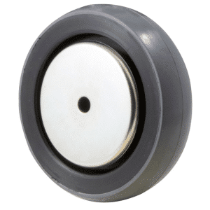 K Series, 100mm x 23mm polyurethane (PU) wheel, precision bearing, thread guard, hub x bore: 30 x 8mm, 100 kg load rating