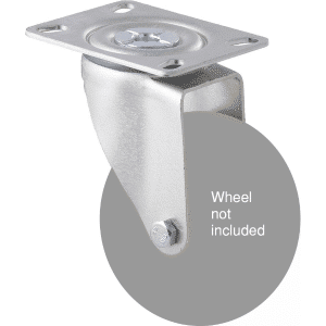 M Series, specialised low- temperature resistant fork, swivel plate for a 100mm wheel.