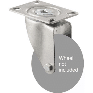 M Series, North American (NA) swivel plate zinc fork, grey seal for a 100mm wheel.