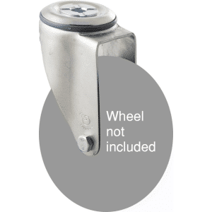 M Series, swivel bolt hole zinc fork for a 125mm wheel.