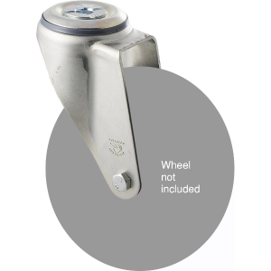 M Series, swivel bolt hole zinc fork for a 150mm wheel.