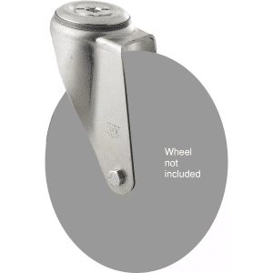 M Series, swivel bolt hole zinc fork for a 175mm x 28mm wheel.