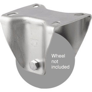 M Series specialised fixed plate zinc fork, high- temperature resistant for a 75mm x 28mm wheel.