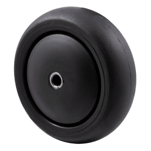 Midnight Black M Series decorative castor,Thermoplastic elastomer (TPE) 100mm wheel, precision bearing, wheel black, Bluestone thread guard, load rating 85 kg