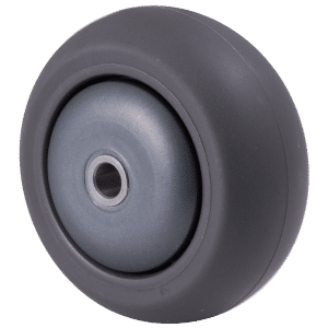 M Series polyurethane on nylon wheel, 75mm diameter wheel, 32mm tread width, 40mm hub, 8mm plain bearing 200kg capacity