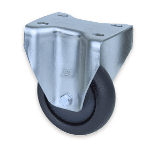 M Series castor, 100mm polyurethane on nylon wheel, Bluestone thread guard, 200 kg load