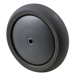 M Series, polyurethane on nylon center 125 x 40mm wheel, precision bearing, 8mm ID (inside diameter), 200 kg load