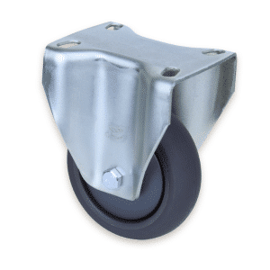 M Series castor, 100mm polyurethane on nylon wheel, Bluestone thread guard, 200 kg load