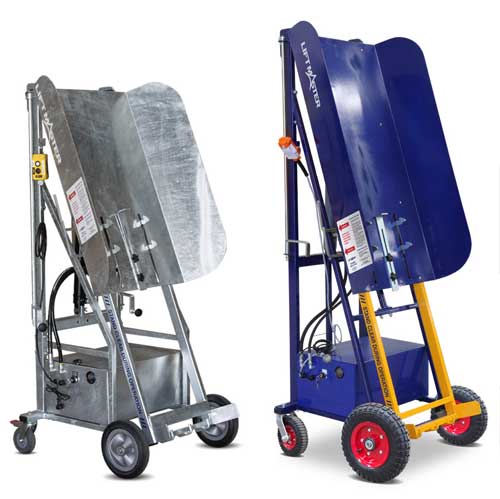 The lifting height and swept radius of the Liftmaster Rugged bin lifter