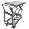 Hydraulic Double Scissor Lift Table- Stainless Steel- 350kg Capacity / 1.3m Lift