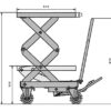 Hydraulic Double Scissor Lift Table- Stainless Steel- 350kg Capacity / 1.3m Lift - Image 2