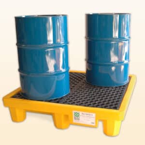 Ultra - Drum Spill Pallet 4 Drum, No Drain LLDPE (1.3mL x 1.3mW x 300mmH) 250L