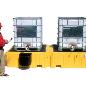 Ultra - IBC Spill Pallet Twin No Drain (3.1mL x 1.5mW x 0.55mH) 2,025L