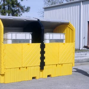 Ultra - IBC Spill Pallet Twin Hard Top (3.2mL x 1.7mW x 2.4mH) 2,025L