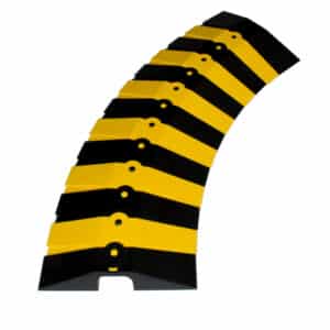 Ultra - Sidewinder Cable Protection with End Caps, Large, Black & Yellow (800mmL x 300mmW x 55mmH)