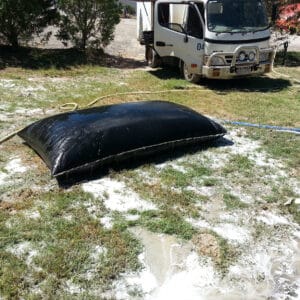 Dewatering Bag (1.2mL x1.2mW) 100mm neck located on width