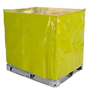 Single IBC Spill Pallet Cover 400gsm Yellow PVC (1.5mL x 1.5mW x 1.5mH)