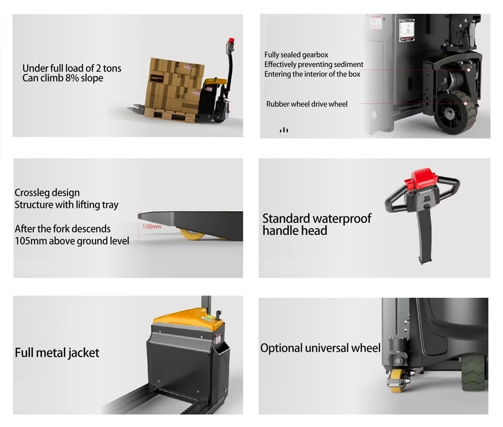 Cool Room Full Electric Pallet Jack- 2T- 685mm Wide- Battery 48V/40Ah 3 Cool Room Full Electric Pallet Jack- 2T- 685mm Wide- Battery 48V/40Ah - Image 3