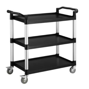 3 Tier Trolley- 150kg Capacity- L875xW410xH980mm (Optional Side Tubs Available)
