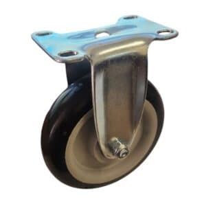 Poly Castor Wheel – Fixed Type (Dia 125mm x Width 33mm)