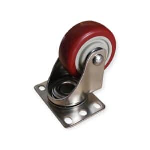 Poly Swivel Castor Wheel with Bearings for Drum Dollies- Stainless Steel