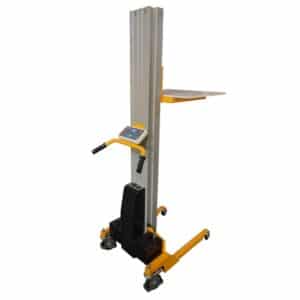 Battery Electric Platform Stacker- Precision Lifting / Screw Drive- Aluminium Mast- 150kg Capacity / 1.62m Lift