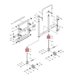 Bearing 8204 for FM180B Switchboard/ Furniture Mover- Part # FM180B-19