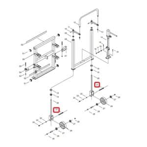 Screw M12x85 for FM180B Switchboard/ Furniture Mover- Part # FM180B-21