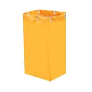 Yellow Rubbish Waste Bag for Cleaning Trolleys – Replacement Nylon Bag
