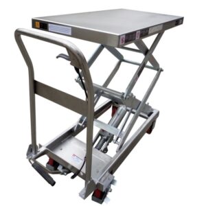 Stainless Steel Double Scissor Lift Table- 350kg Capacity / 1.3m Lift