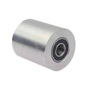 Steel Pallet Jack Wheel x1- Front Roller Load Wheel with Bearings- Dia74xW93mm